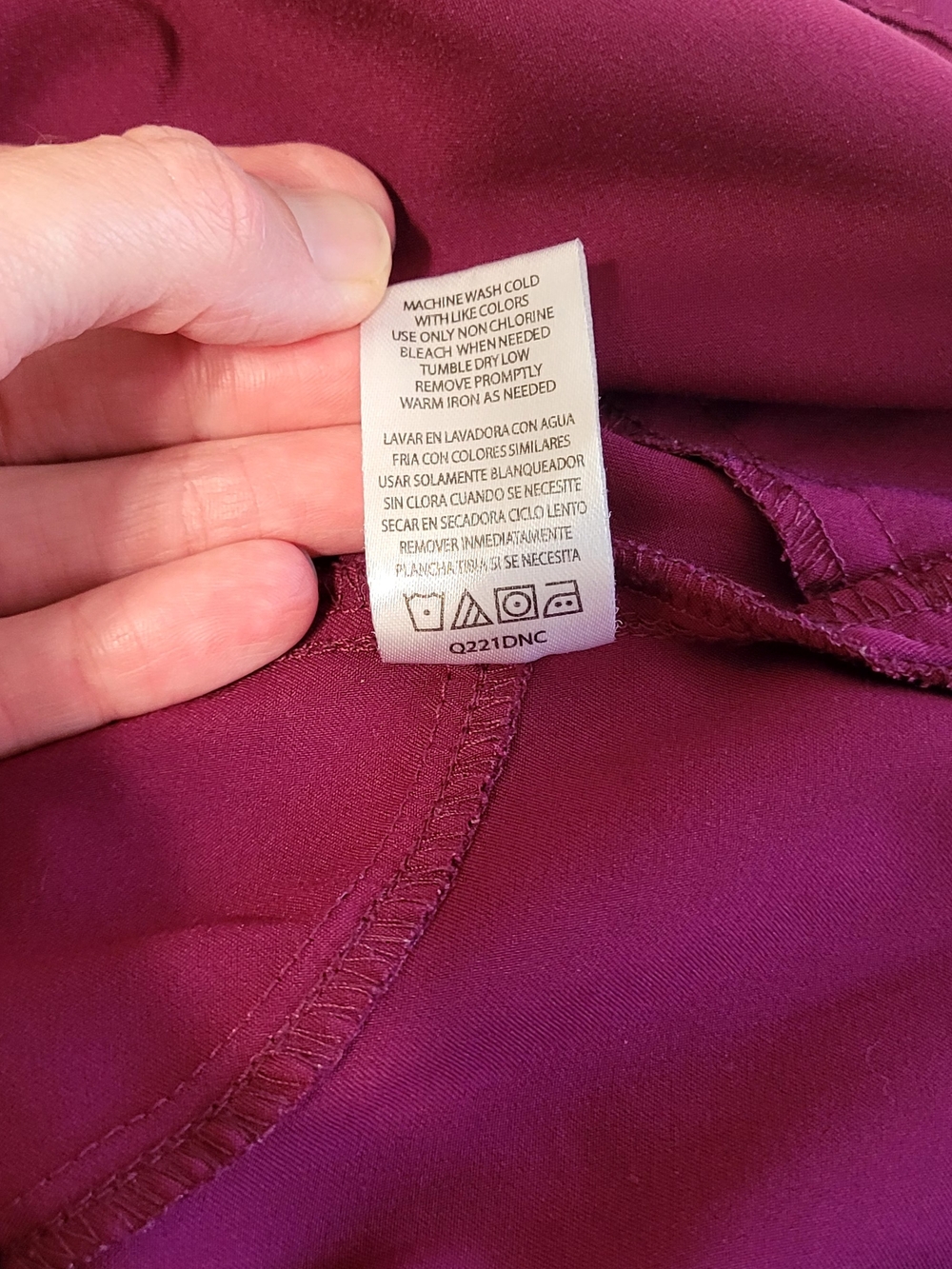 Beyond Scrubs, Burgundy, Faith Top, Serena Bottom- Harmony Collection, Small - Picture 7 of 16
